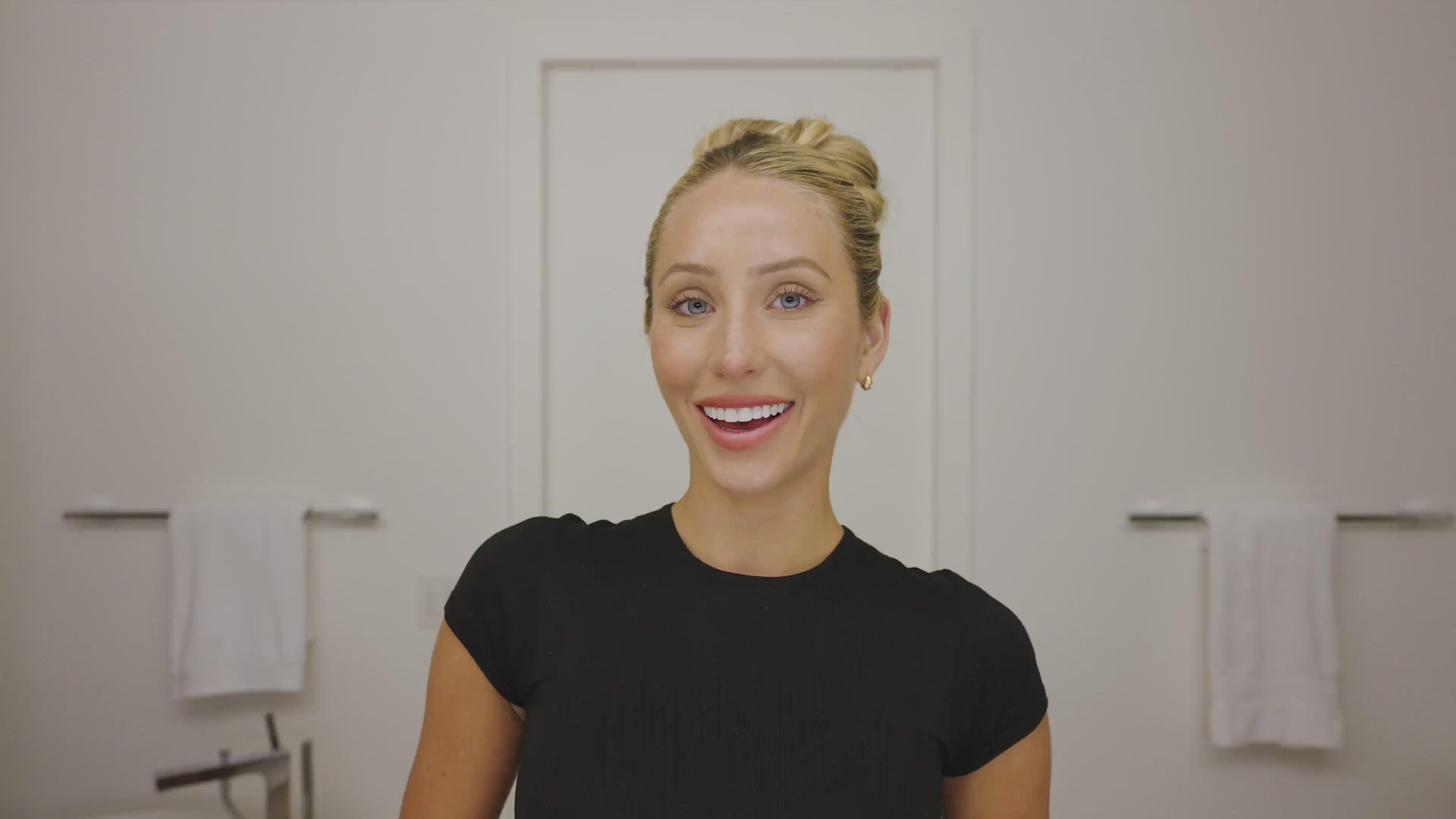 Alix Earle using Get Bare Reale Actives tutorial